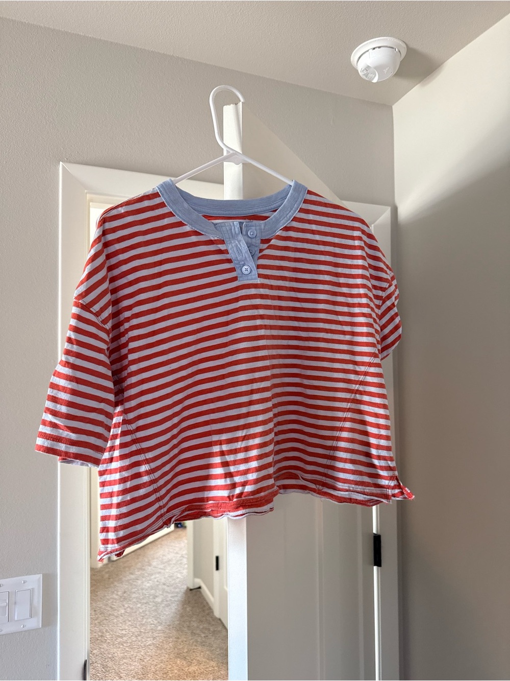 Aerie stripped cropped tshirt